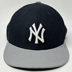 New York NY Yankees Hat Baseball Cap New Era Batting Practice Blue Fitted 7 5/8